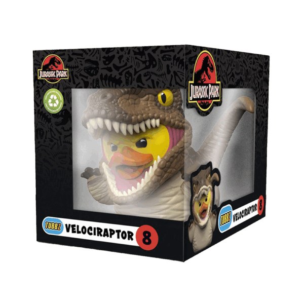 Wholesale Tubbz Jurassic Park Boxed Velociraptor from Harrisons Direct