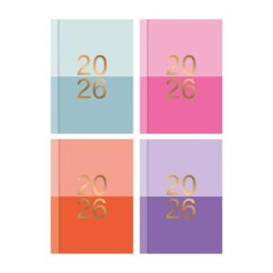 Wholesale 2026 Diary Pocket Week To View 4 Assorted Trend from Harrisons Direct