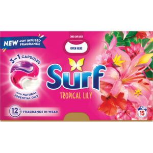 Surf Capsules 15 Wash Tropical Lily from Harrisons Direct
