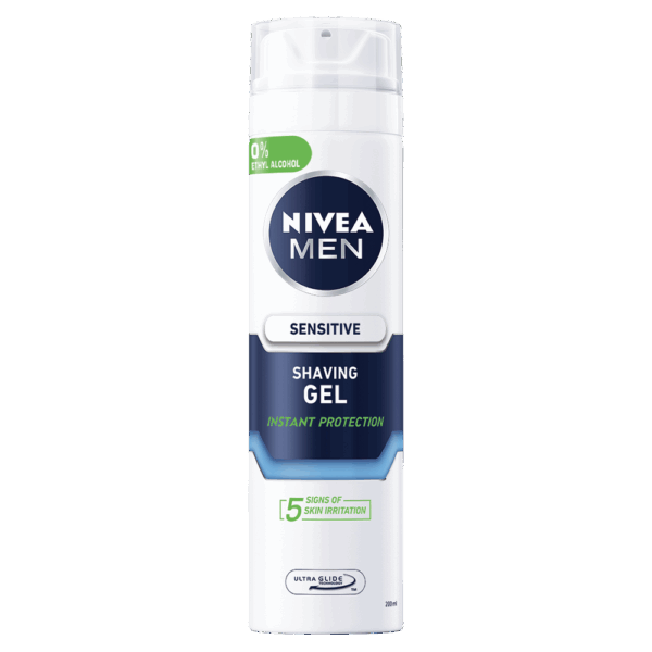 Nivea For Men Sensitive Shaving Gel 200ml from Harrisons Direct