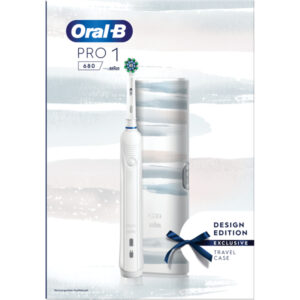 Wholesale Oral-B Pro 1 680 Cross Action White Electric Toothbrush from Harrisons Direct