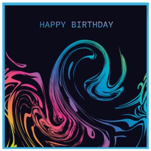 Birthday Card - Open Birthday Vibes from Harrisons Direct