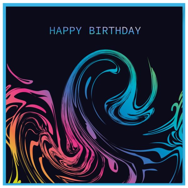 Birthday Card - Open Birthday Vibes from Harrisons Direct